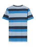 KnowledgeCotton Apparel - Regular block striped t-shirt - GOTS - Campanula